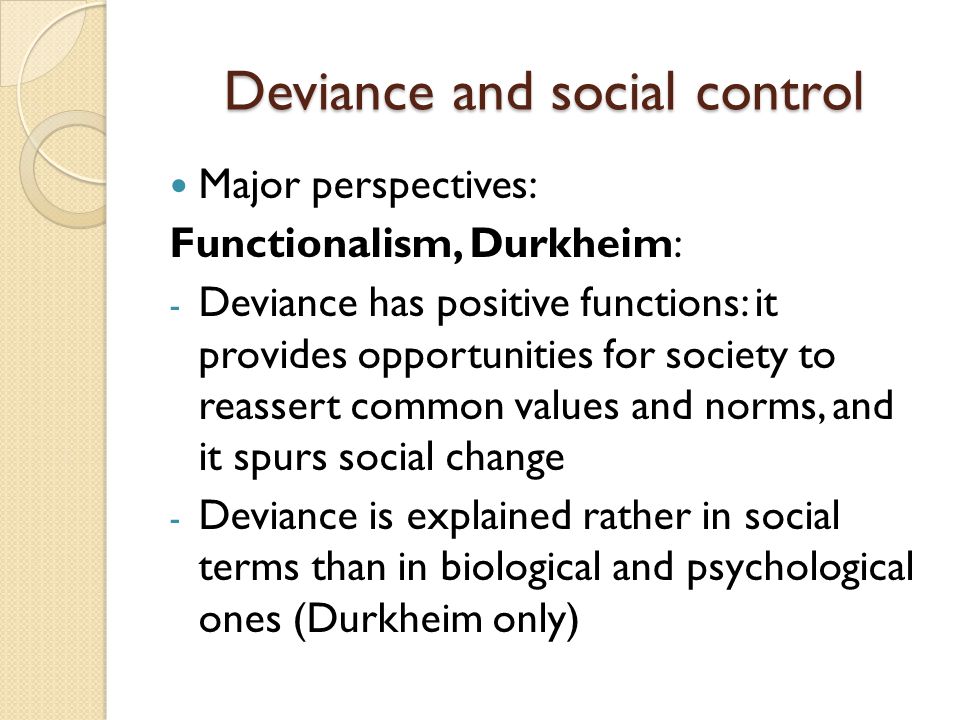 Essay on social change and deviance